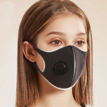 

3D Black Face Masks Windproof Breathable Mask Women Men Reusable Mouth Masks Cover Windproof Mouth-muffle High Quality