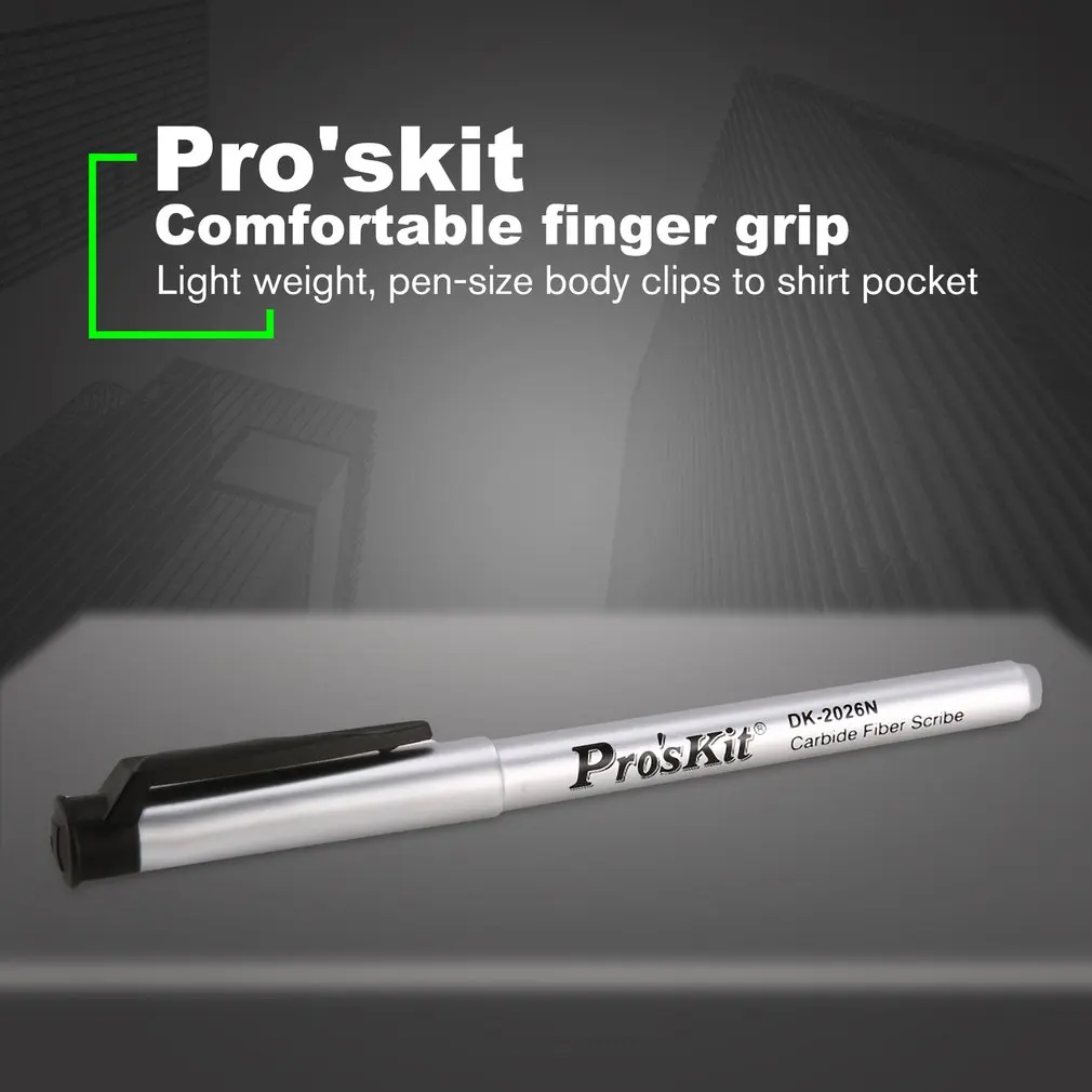 Pro'skit DK-2026N Многофункциональный карбидный волоконный писец вольфрамовый резак ручка волоконно-оптический инструмент