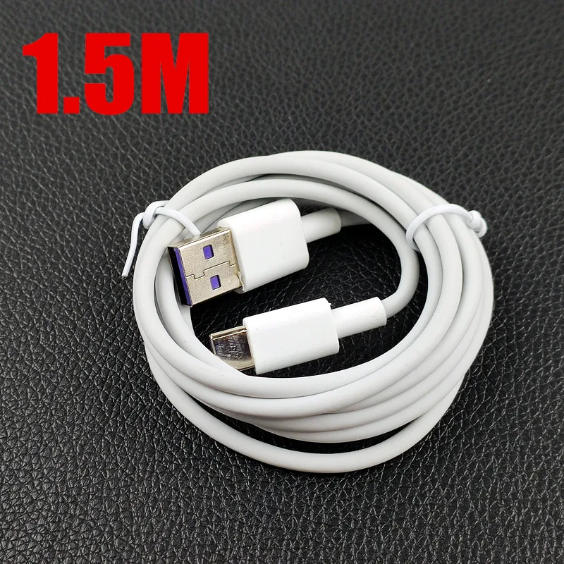 1 м/1,5 м/2 м huawei SuperCharge кабель 5A Быстрая зарядка Usb type C кабель для передачи данных для P30 Pro p20 lite p10 honor 9x mate 30 20 - Цвет: 1.5M Cable