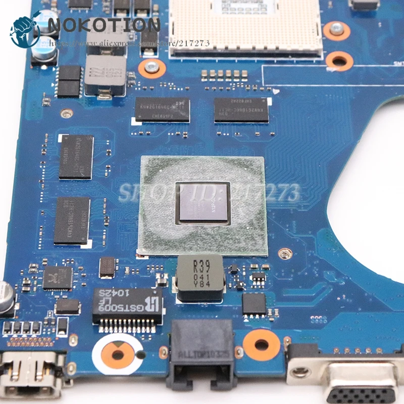 discount  NOKOTION For Samsung RF510 NP-RF510 laptop motherboard 15.6 Inch HM65 DDR3 GT540M 1GB Video card