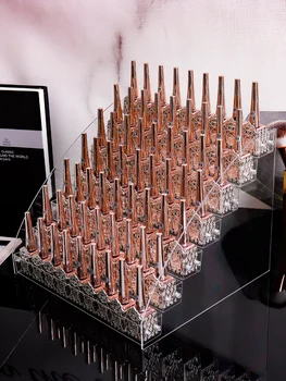 

2-7 Layers Nail Polish Display Rack Acrylic Cosmetic Varnish Lipstick Display Stand Holder Box Manicure Makeup Shelf Organizer