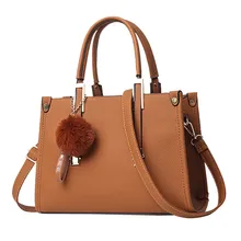 Роскошные сумки женские сумки дизайнерские кожаные цепи Hairball украшения Tote Твердые блестки Сумочка Кошелек мессенджер сумка на плечо#3