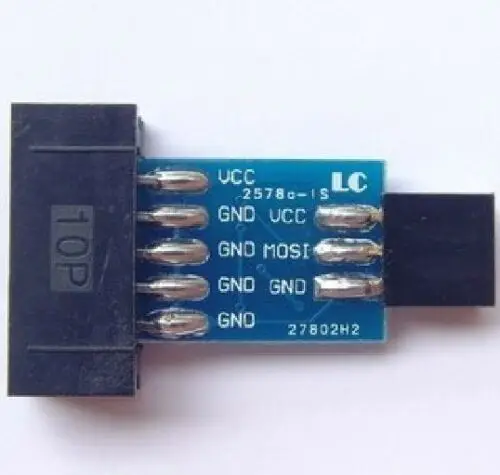 

5pcs 10 Pin to Standard 6 Pin Adapter Board For ATMEL AVRISP USBASP STK500