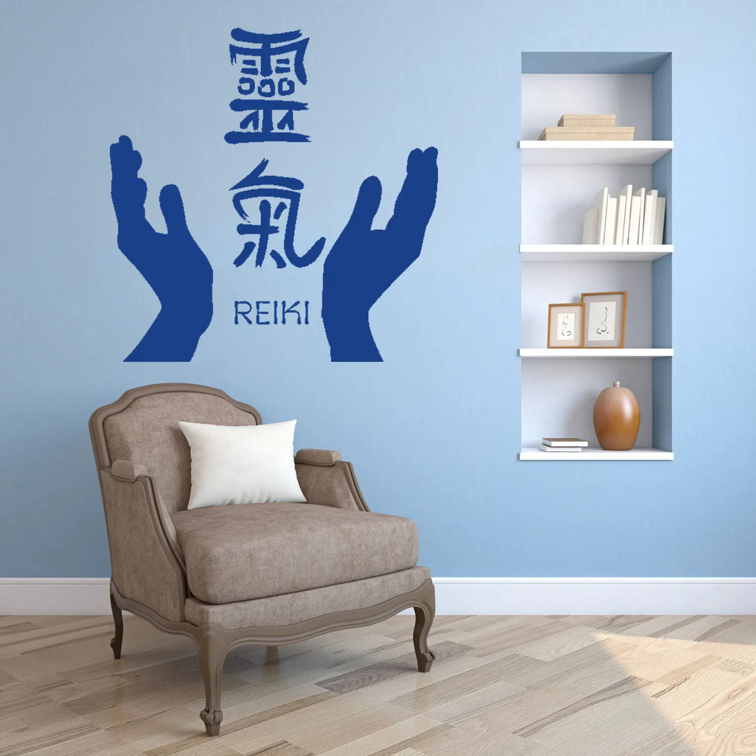 

Mordern Home Design Mural Wallpaper Reiki Buddhism Vinyl Wall Stickers Japanese Calligraphy Medicine Wall Decor Mural DW12843