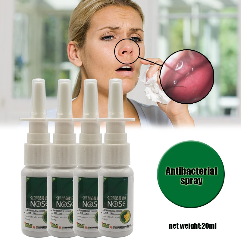 Pure natural Chinese herbal antibacterial nose care spray nasal spray effectively treats rhinitis, sinusitis, and relieves nasal symptoms