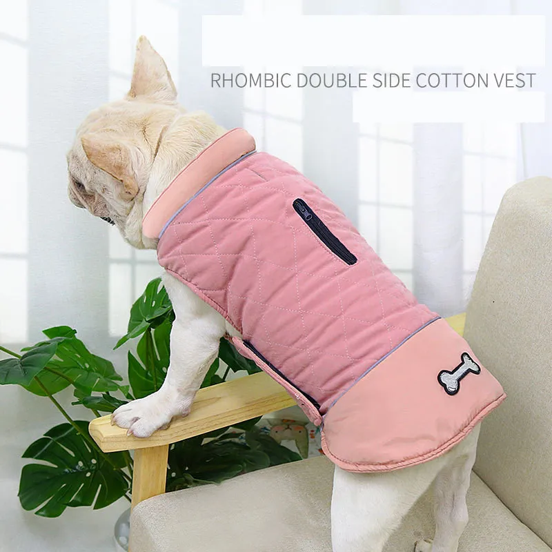 

Winter Warm Pet Dog Vest Jacket Waterproof Reflective Dog Coat Clothes for Small Medium Large Dogs Chihuahua French Bulldog
