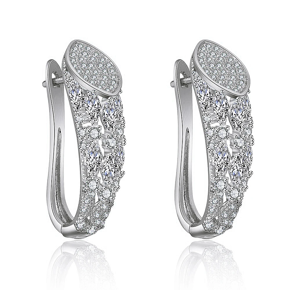 Роскошные серьги-гвоздики с кубическим цирконием, индивидуальный дизайн, корейский стиль, темперамент, свадебные серьги для женщин, 11,11