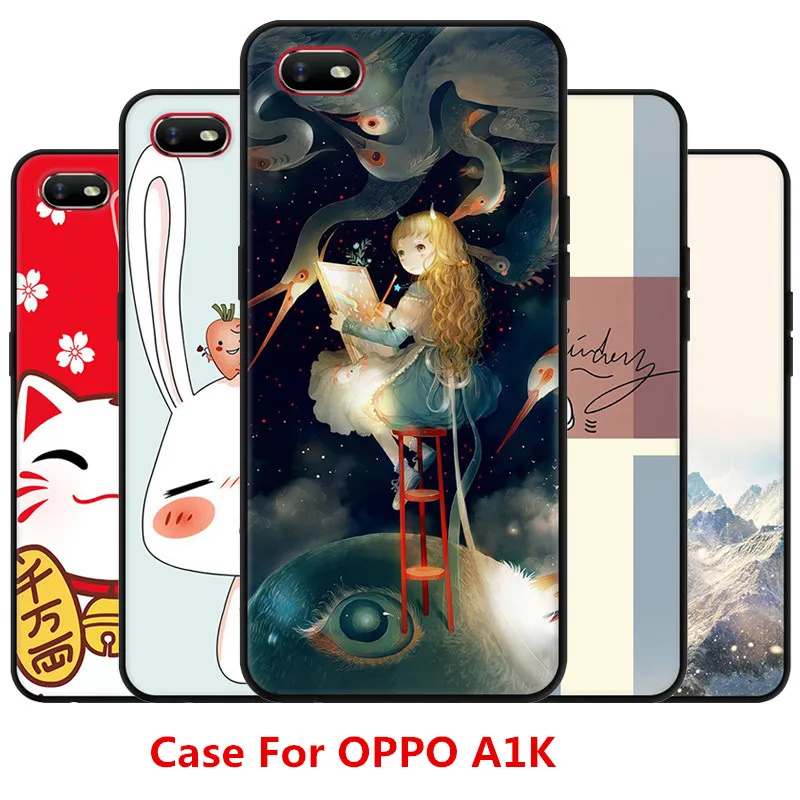 Чехол с рисунком Faston для OPPO A1K/Realme C2 ТПУ окрашенный мобильного телефона милым