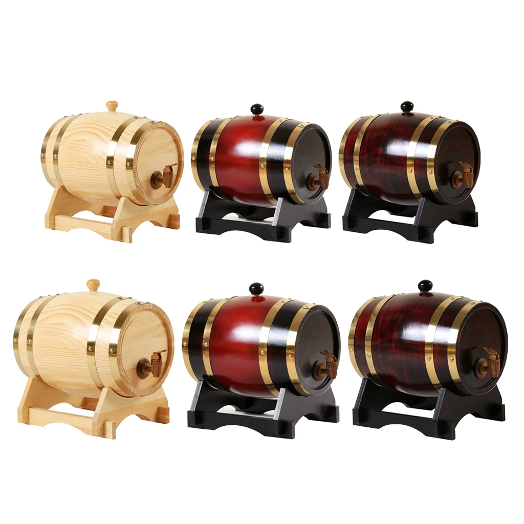 Oak Wine Barrel Brewing Port Storage Casks For Whiskey Home Hotel Decoration