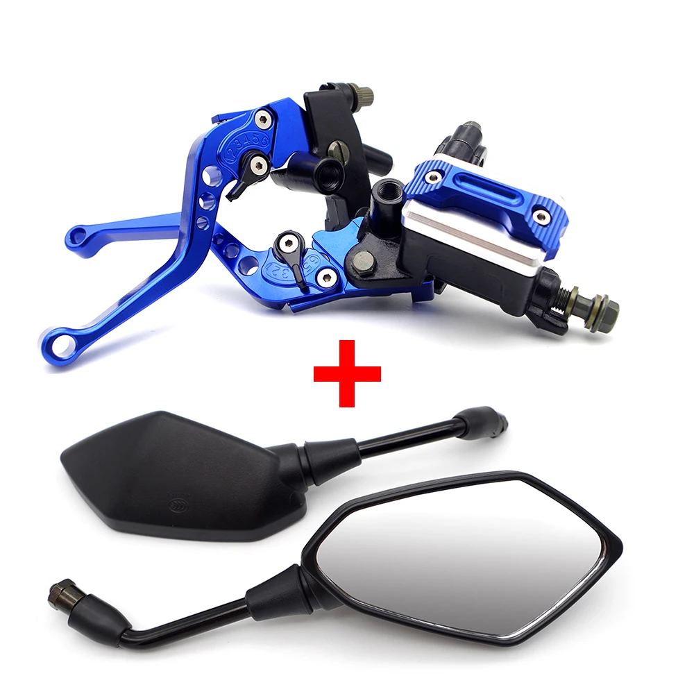 CNC рычаги тормоза мотоцикла сцепления Главный цилиндр резервуар набор для aprilia etv 1000 caponord ducati скремблер yamaha y15zr - Цвет: NJ-002-006-LAN
