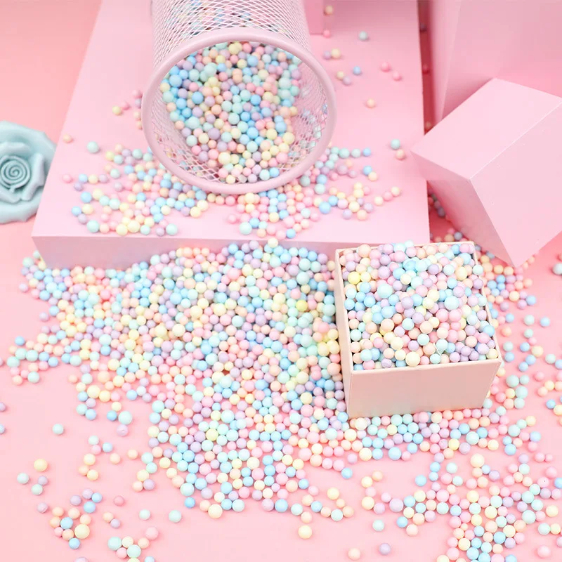 

10/30 / 50g a Bag Of Macaron Color Foam Ball Gift Box Filling Wedding Birthday Party Decoration Gift Box Candy Box Filling
