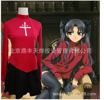 

Fate Stay Night Fate Zero Tohsaka Rin Cosplay Red Womens Fate Stay Night Cosplay Costume