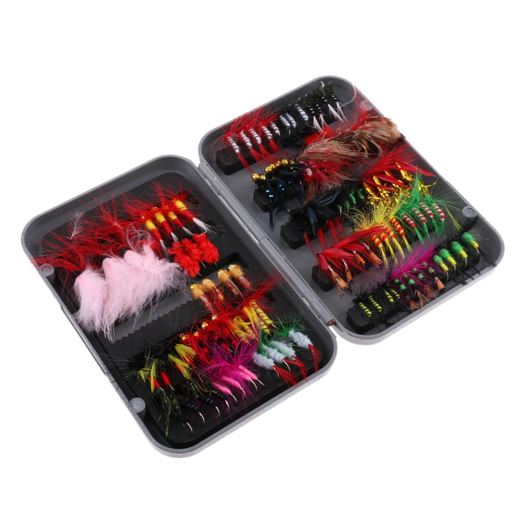 100pcs Hook Bait Lure Crankbaits Life-like Dragonfly Insects Floating Fly Fishing Flies