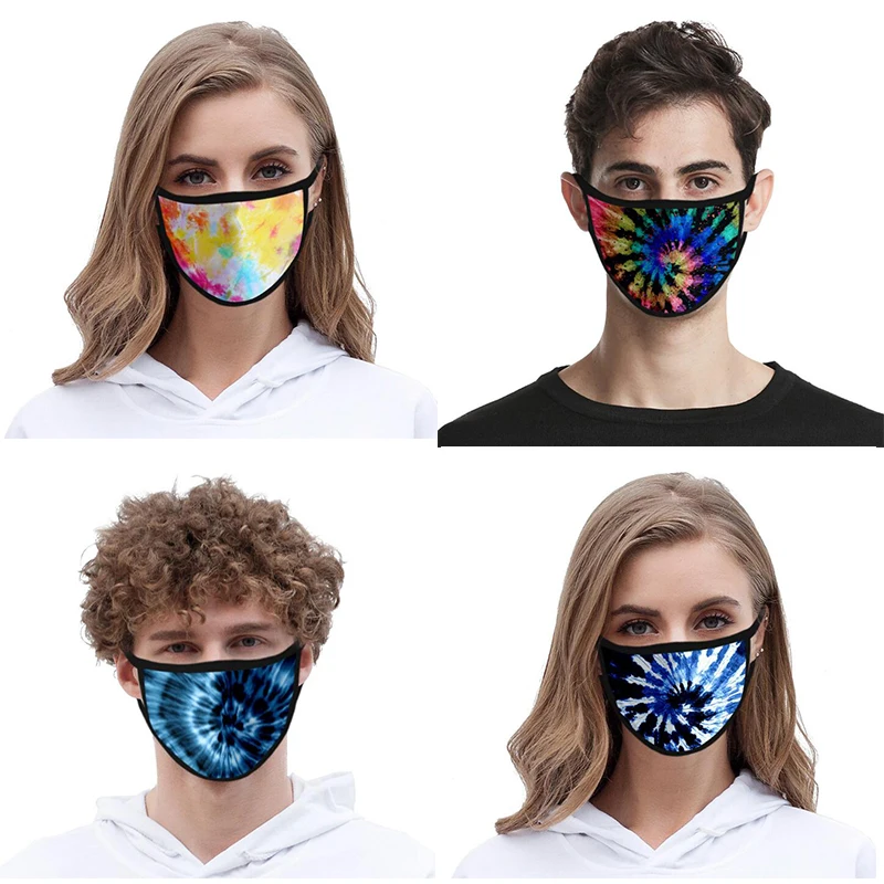 

tie-dyed element style mask Cosplay 3D Heterospace mascarillas Reusable Washable Adult Kid tapabocas Cotton party Props Masks