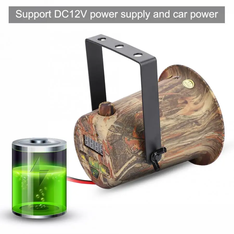 

Portable Camouflage Hunting Bird Caller 50W Speaker 150dB Bird Amplifier built MP3 Player For Hunting Equipment