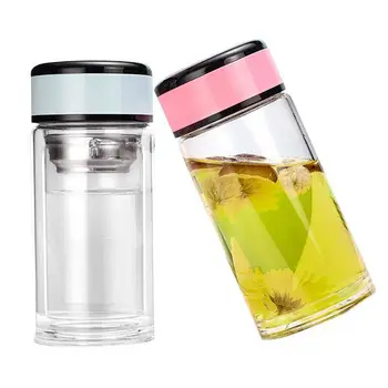 

Super Thick Double Glass Ladies Glass Cup Female Double Bubble Flower Cup Glass Cup Double Cute Female Hydro Flask Water Bottle
