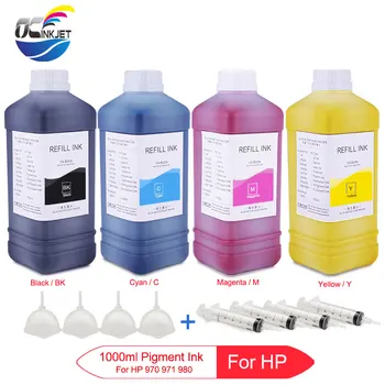 

4x1000ML High Quality Ink For HP 970 971 980 Pigment Ink For HP X451dn X451dw X476dw X476dn X551 X576dw X555dn/xh X585f/z D8J10A