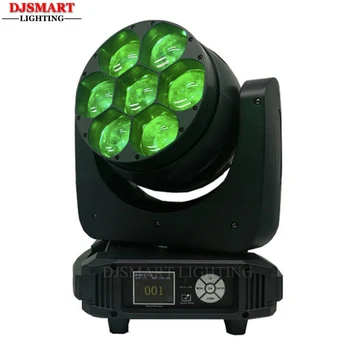 

Djsmart 7x40w Led Zoom Moving Head Light RGBW 4in1 DMX512 Sound Control Wedding Effect Lights