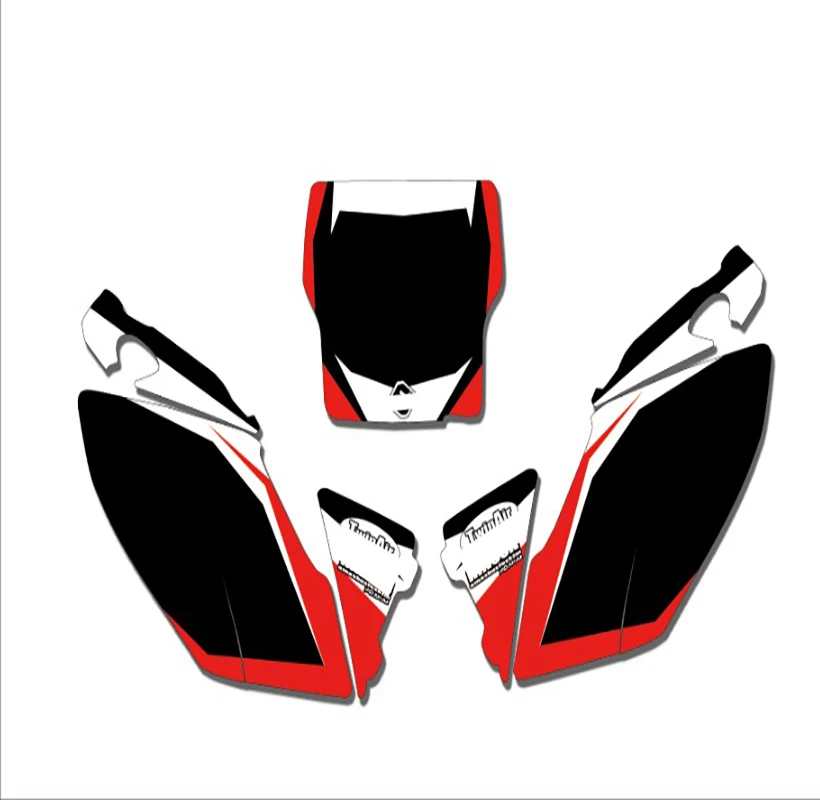 Номер графика фоны наклейки Наборы для Honda CRF250 CRF250R 2004 2005 2006 2007 2008 2009 CRF 250 250R CRF 250 R