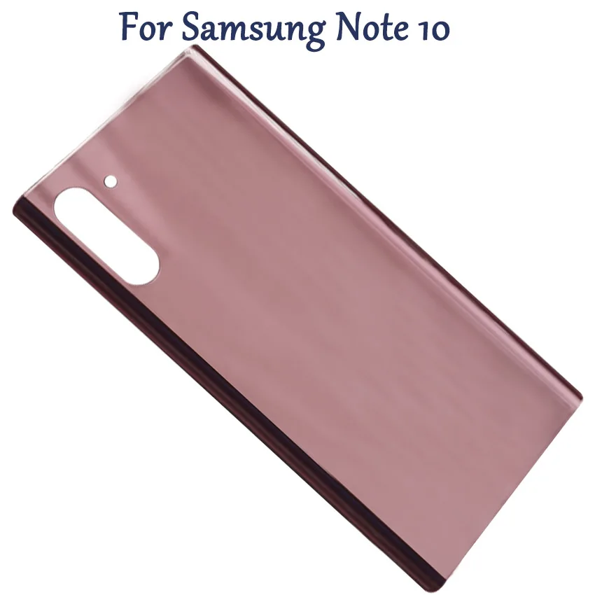 Чехол для SAMSUNG Galaxy Note 10 N970 Note10 plus N975, Задняя стеклянная крышка для батареи, Корпус задней двери, чехол, Задняя стеклянная крышка