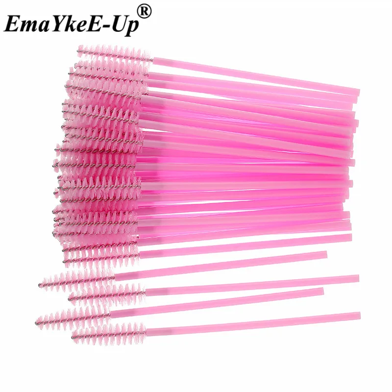Full Pink 50 шт Женские Модные кисти для ресниц, одноразовые кисти для макияжа, Хрустальные кисти для бровей/ресниц/туши для ресниц, кисти для ресниц - Цвет: Full Pink