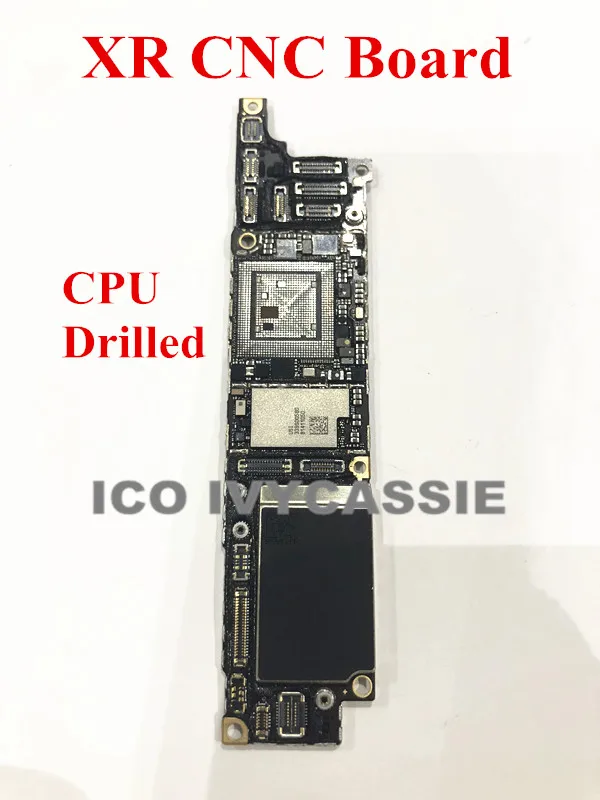 

For iPhone XR CNC Board Drilled With CPU Motherboard iCloud Locked Remove CPU Swap Mainboard Logic Board