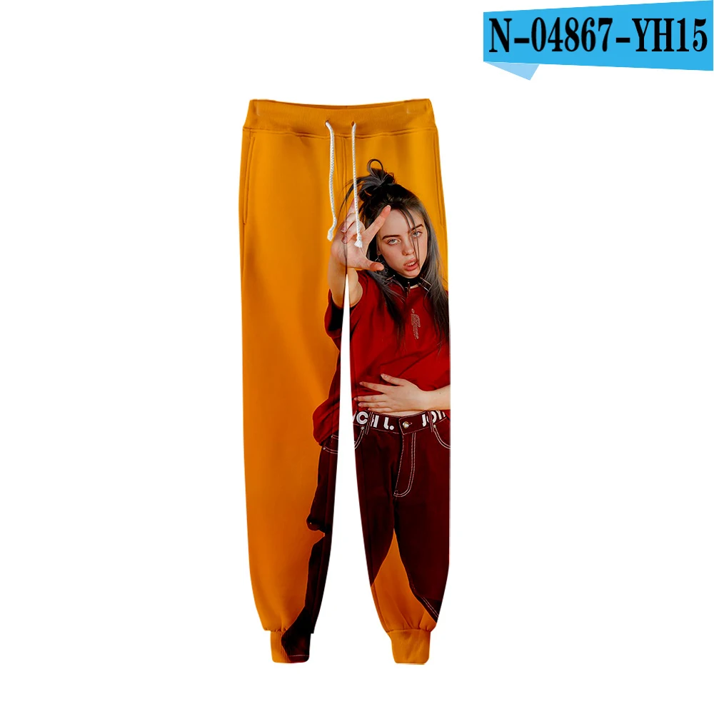 3D pants Новинка; повседневные брюки Billie Eilish с 3D принтом; популярные брюки для мужчин и женщин; модные удобные спортивные штаны для мальчиков и девочек; сезон осень-зима - Цвет: 3D pants
