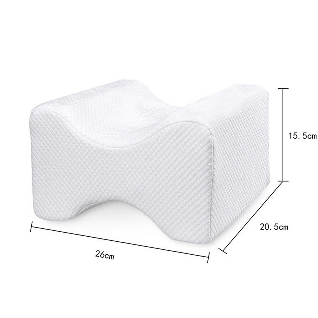 Comfort Side Sleeping Knee Pillow Memory Foam Leg Bolster Cushion Orthopedic Knee Pillow Cushion Side Sleep Leg Pillow Wedge