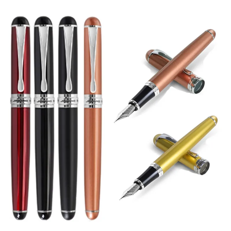 Jinhao X750 Iraurita авторучка с металлическим зажимом Роскошные студенческие ручки в подарок Канцтовары для офиса | Отзывы и видеообзор
