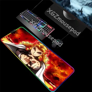 

XGZ game mouse pad RGB black keyed doll residence custom office computer rubber strip anti slip animation mouse pad