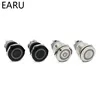 19mm New Type Waterproof Metal Push Button Switch LED Light Anodize Oxide Black Momentary Latching Car Engine PC Power Switch 5V ► Photo 3/6