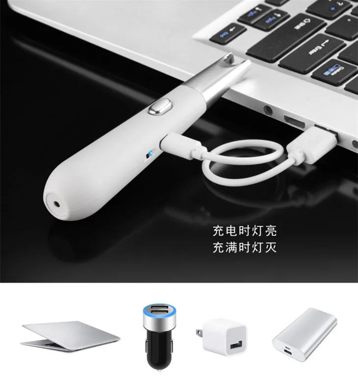 Творческий мини портативный arc воспламенитель usb зарядка тишина открытый кемпинг огонь кухонный инструмент