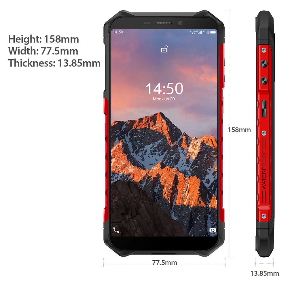 Ulefone Armor X5 Pro Rugged Waterproof Smartphone 4GB+64GB