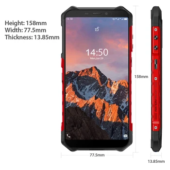Ulefone Armor X5 Pro Rugged Waterproof Smartphone 4GB+64GB Android 10.0 Cell Phone NFC 4G LTE Mobile Phone 5