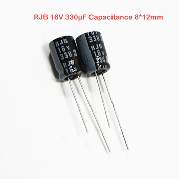 

diymore 10pcs/lot RBD RJB 16V 330μF 8*12mm Aluminum Electrolytic Capacitor 16V330μF Capacitance Original ELNA Audio Capacitor
