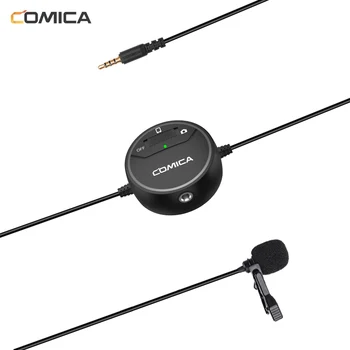 

COMICA SIG.LAV V03 Omni-directional Lavalier Microphone 3.5mm Real-time Monitor for Smartphone Camera Camcorder for GoPro