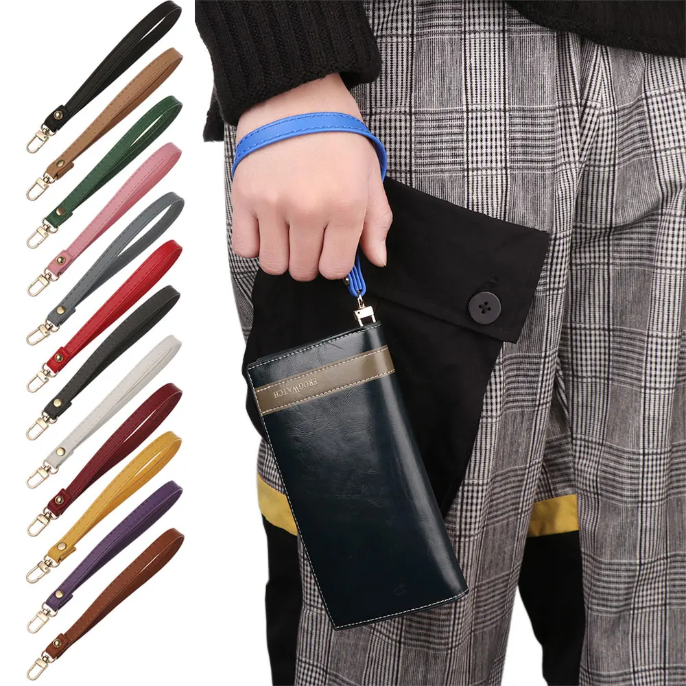 10pcs/lot Pu Leather Wrist Strap Replacement Clutch Wristlet Purse