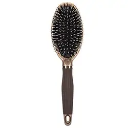 1 Pcs Hairdressing Comb Massage Comb Boar Bristle Paddle Hair Brush Detangling Brush For Straightening Smoothing Hair