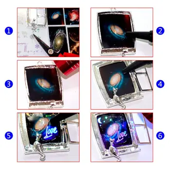 

Metal Metal Frame UV Epoxy Resin Crafts Tools DIY Jewelry Making Pendant Necklace Cat Sit Window Gold Silver Handmade Gifts