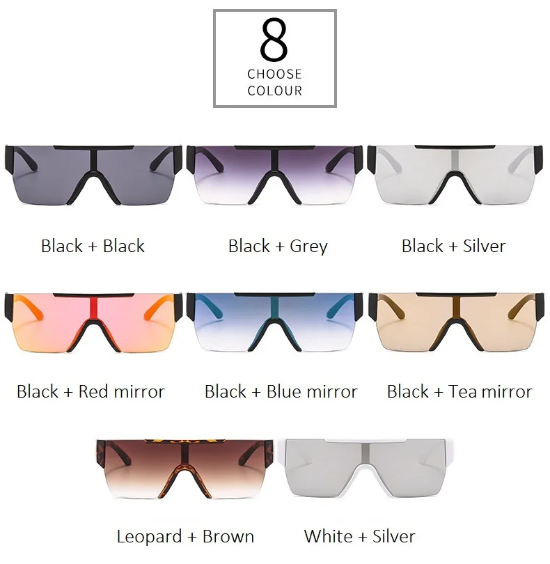 Модные уникальные Квадратные Солнцезащитные очки для женщин и мужчин, фирменный дизайн, негабаритные отражающие зеркальные очки с покрытием, женские солнцезащитные очки