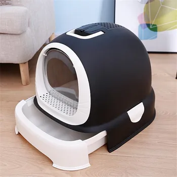 

Cat Litter Basin, Anti-splash, Extra-large Cat Toilet, Odor-proof And Deodorizing Cat Litter Integrated Cat Product