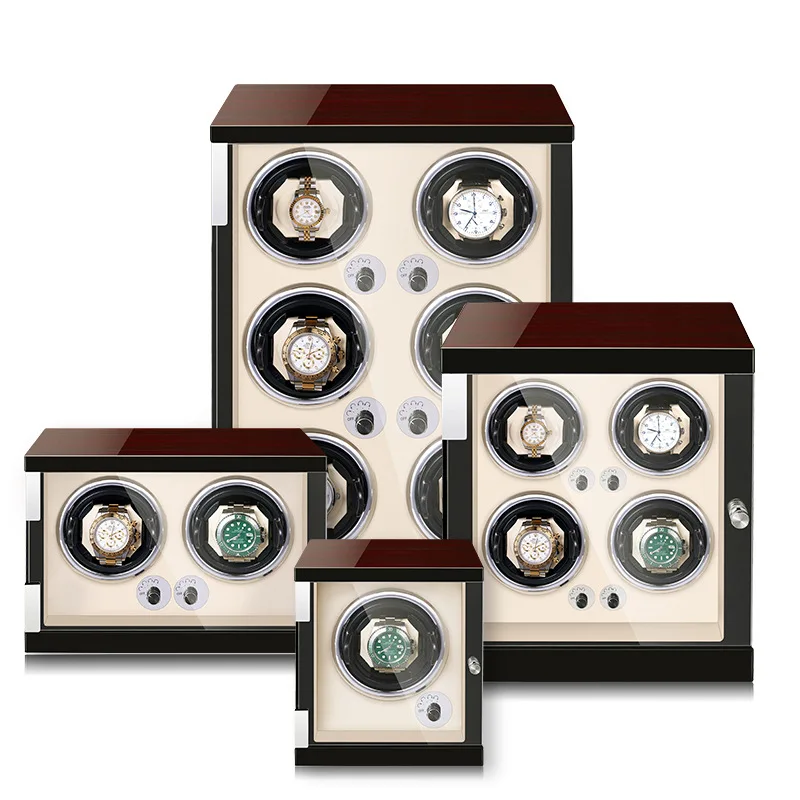 

TurnFinger Smart Winding Watch Shaker LED Light Bass No Noise Storage Box Luxurious Texture Top Craft Fashion Energy Saving