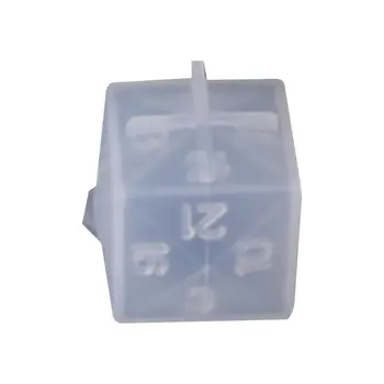 

DIY Crystal Epoxy Mold Dice Fillet Shape Multi-spec Digital Game Silicone Mould