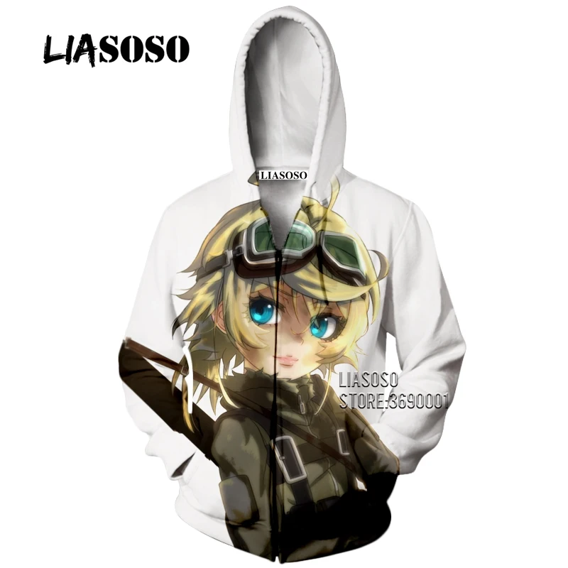 Аниме Yōjo Senki Saga of Tanya the Evil 3D принт для женщин мужчин толстовки кофты на молнии куртка пальто Высокое качество топы