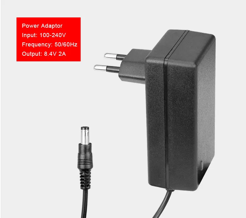 Deemount двойной Напряжение Выход 8,4 V 5 V, велосипедная фара, высокомощный Мощность коробка для 2/4/6 18650/26650 батареи W/ремень Дополнительный 100-240V для адаптера переменного тока
