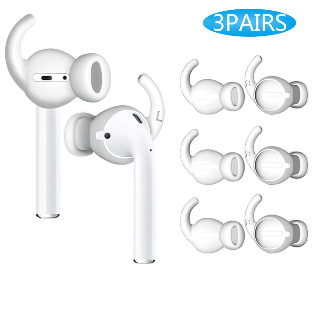 3 пары для Earpods Air-Pods 1 2 чехол анти-потеря мягкий силиконовый в уши чехол для наушников Eartips For-Airpods чехол Аксессуары