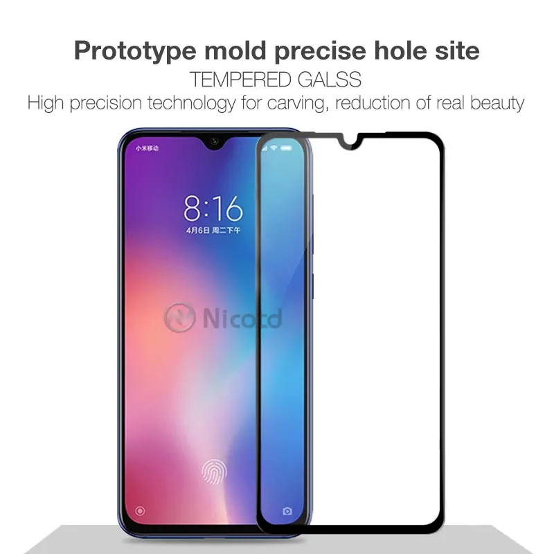 Полностью проклеенное закаленное стекло для Xiaomi Mi 9 Pro Защита экрана для Xiaomi Mi 9T Pro на Xiaomi Mi 9 SE Lite Полное покрытие стекла