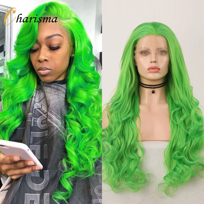 Charisma Synthetic Lace Front Wigs for Women Long Wavy Wig Heat Resistant Cosplay Hair Natural Hairline | Шиньоны и парики
