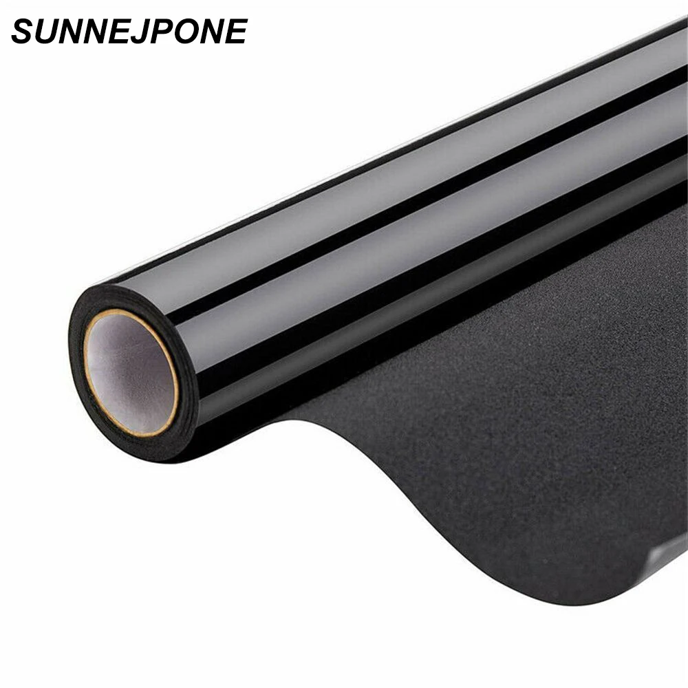 Removable Blackout Window Film Privacy Room PVC Static Cling Sticker UV Protection Sun Darkening Tint Reusable | Дом и сад