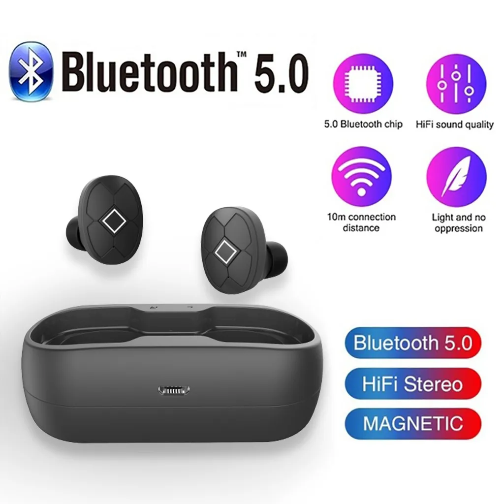 HIPERDEAL V5 Bluetooth 5,0 гарнитура TWS беспроводные наушники мерцающие мини-наушники стерео наушники с сенсорным управлением 19Oct26